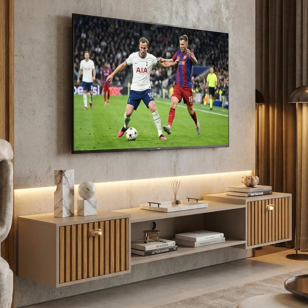 RACK SUSPENSO MODERNO 1,20m – PAINEL TV, ORGANIZAÇÃO E DECORAÇÃO PARA SALA ✨