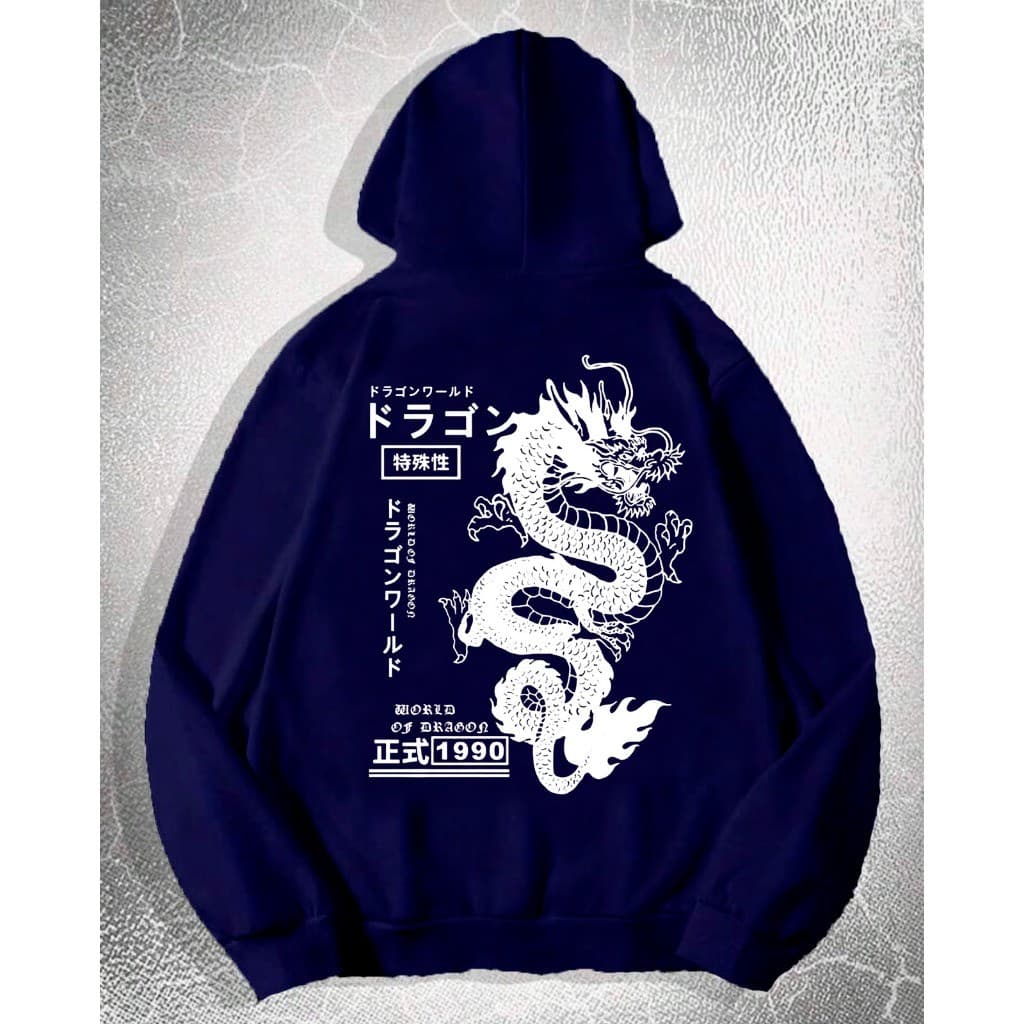 Moletom Canguru Com Capuz E Bolso Dragão Chinês Casaco Feminino Masculino Estampado