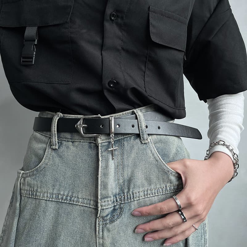 cinto feminino masculino 2025 novo estilo Casual All-Match Jeans jovens Design moderno nicho