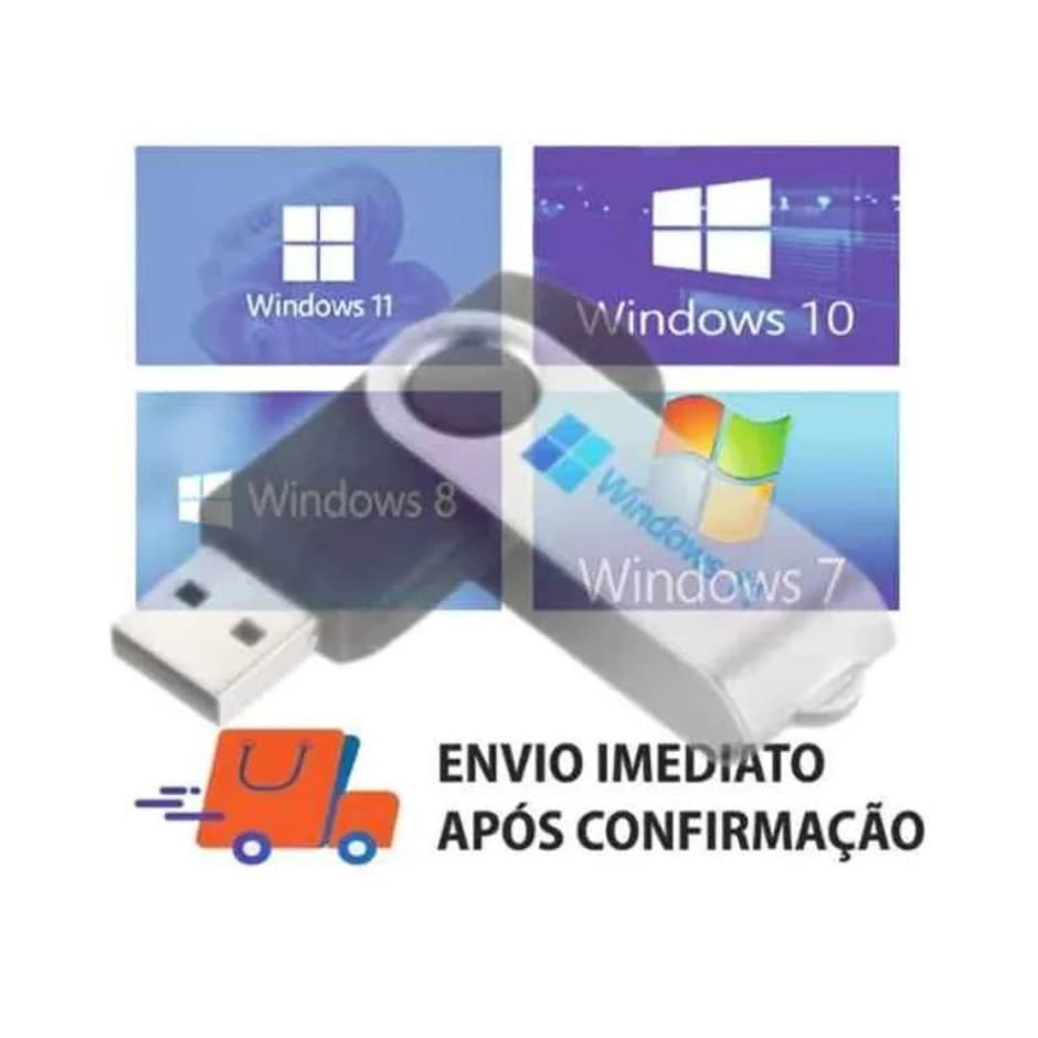 Pendrive Bootavel C\ Windows 7/8/10/11 Com Pacote Office