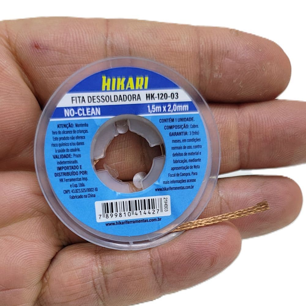 Fita Dessoldadora 1,5 x 2,0mm HK120 Hikari