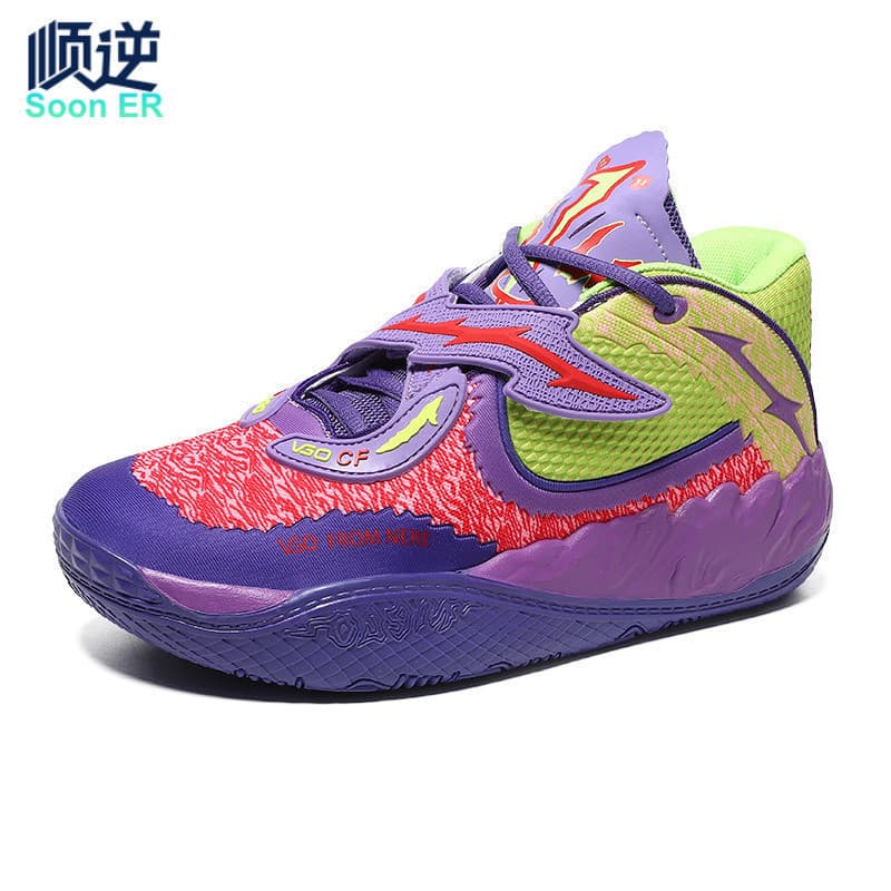 Tênis de Basquete Masculinos e Femininos com Velcro e Sola de Borracha MD
