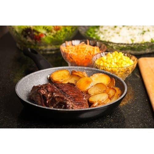 Frigideira Nanoceramica Granito Antiaderente Duravel Facil Limpeza 20cm Cozinha Pratica