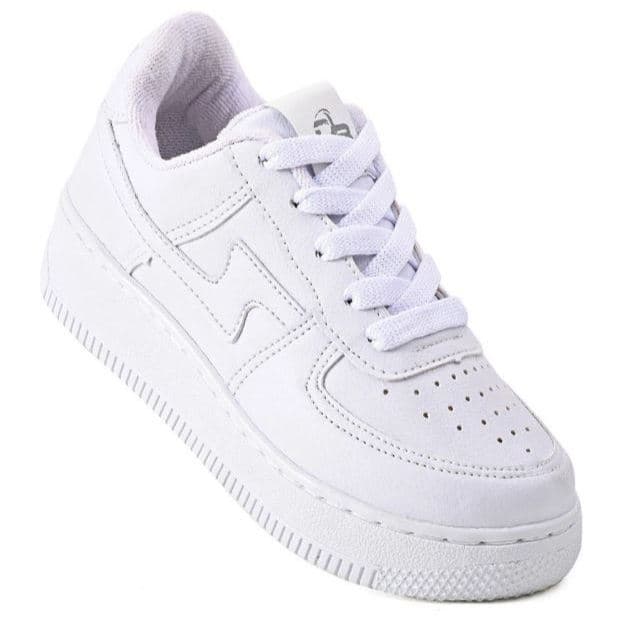 Tênis Casual Infantil Baby Branco Clássico Escolar Lucks Diversas Cores Macio e Leve Menino Menina Envio 24HRS