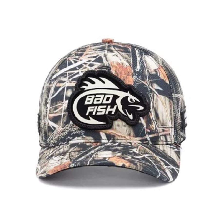 Boné Masculino Esporte Pesca Aba Curva Bad Fish Galho Seco Qualidade Premium