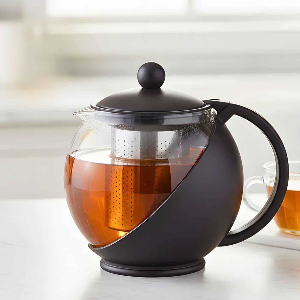 Chaleira De Vidro Chá Com Infusor Inox 750ml