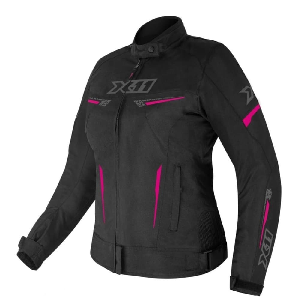 JAQUETA MOTOCICLISTA X11 GUARD 3 FEMININA ROSA