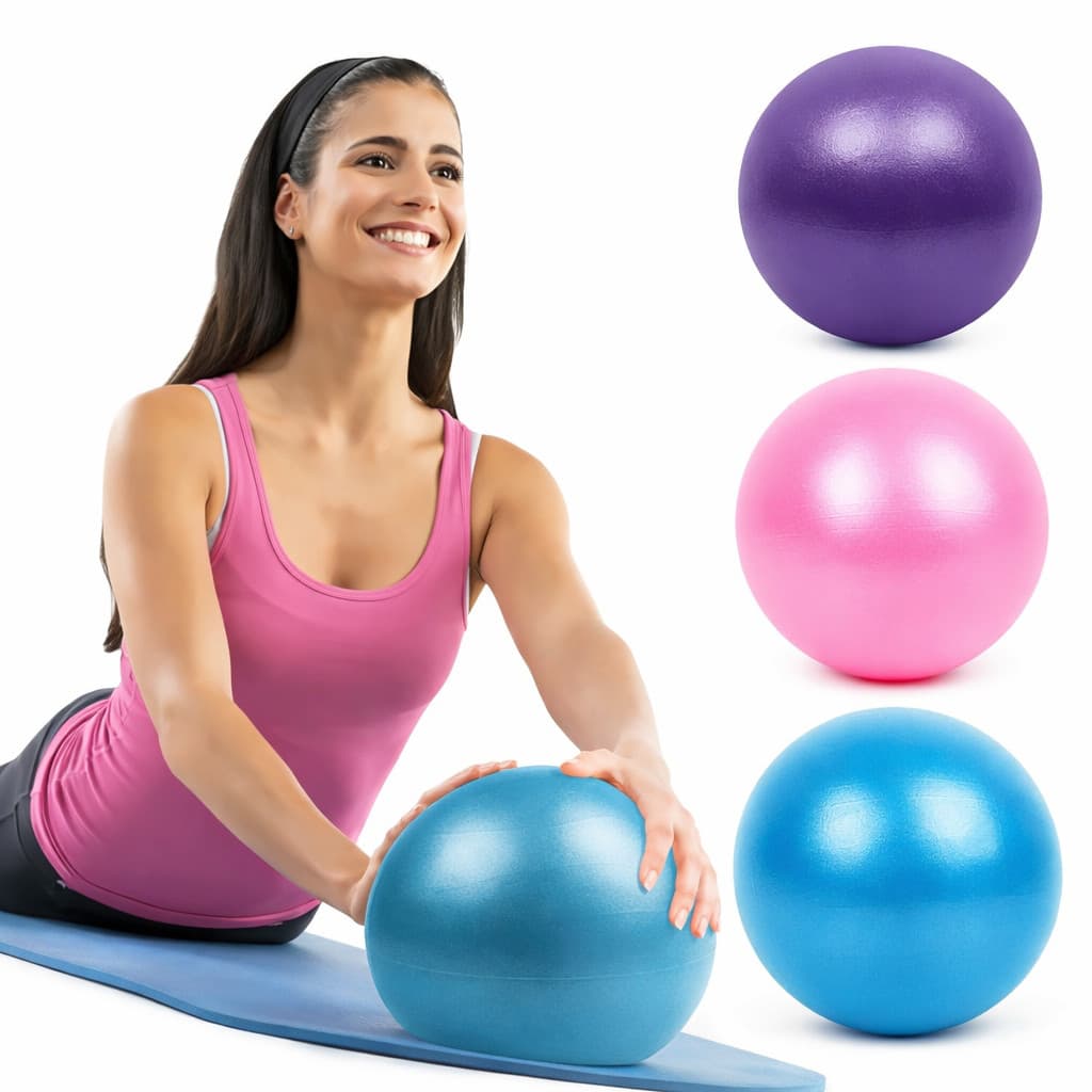 Bola Pilates 25cm Para Exercícios Yoga Alongamento Fisioterapia