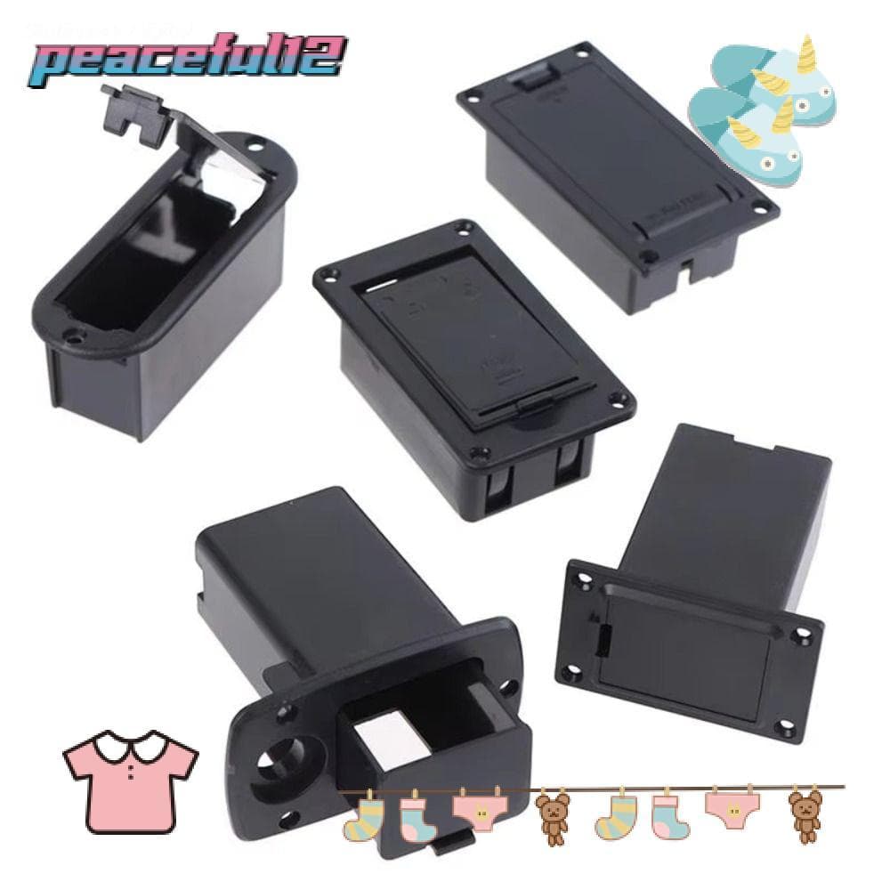 Suporte Pacífico , Caixa De Captação De Guitarra De Plástico Preto Armazenamento , Peças 9V