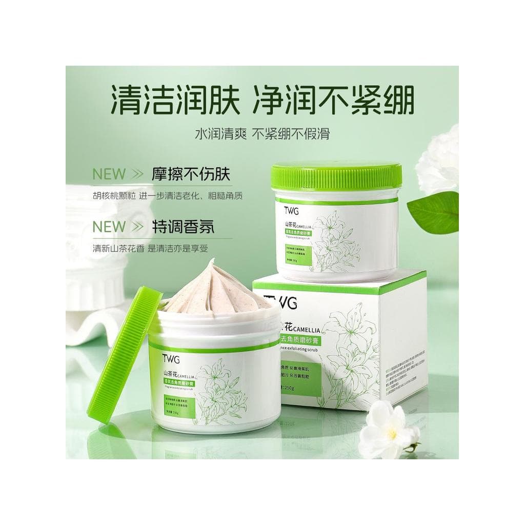 TWG Camellia Fragrance Esfoliante Esfoliante Hidratante Limpeza Suavizante Esfoliante Corporal