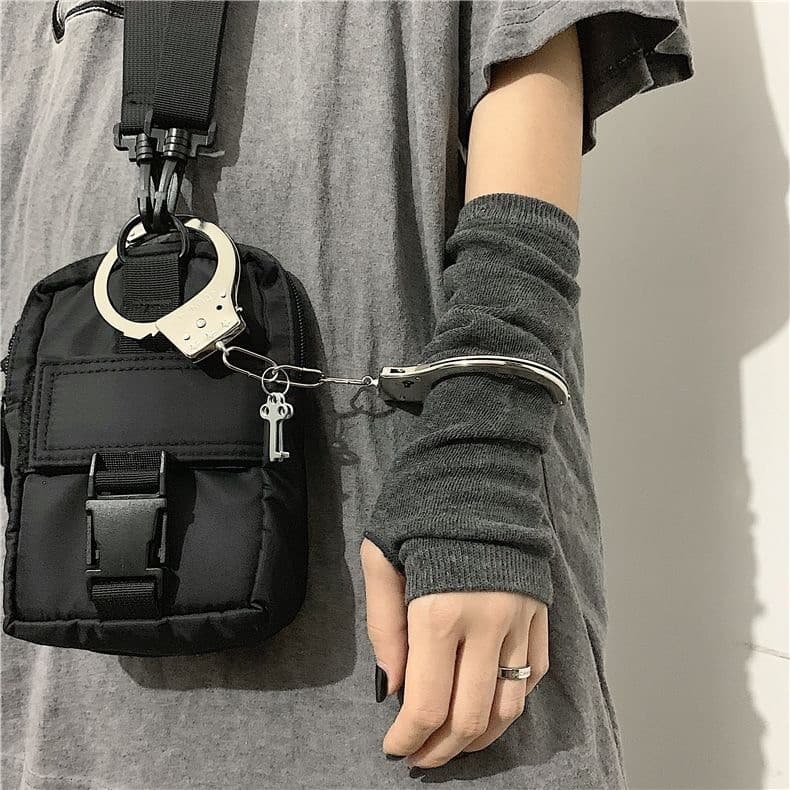 Retro listrado braço guarda luvas sem dedos longo malha acessórios de moda