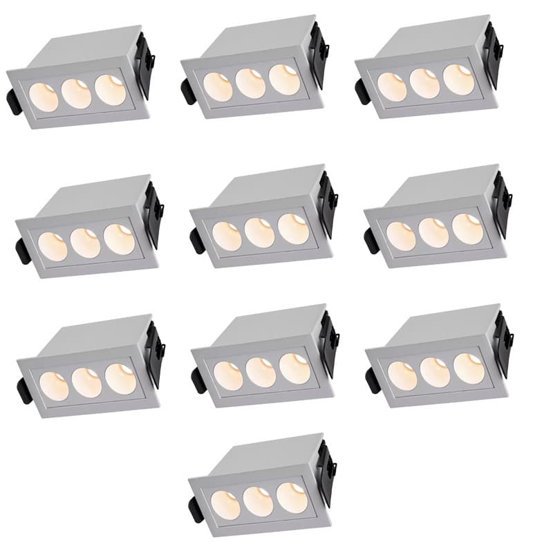 Spot Downlight Powerus Branco IRC 90 6w 3000k Nordecor 10 pç