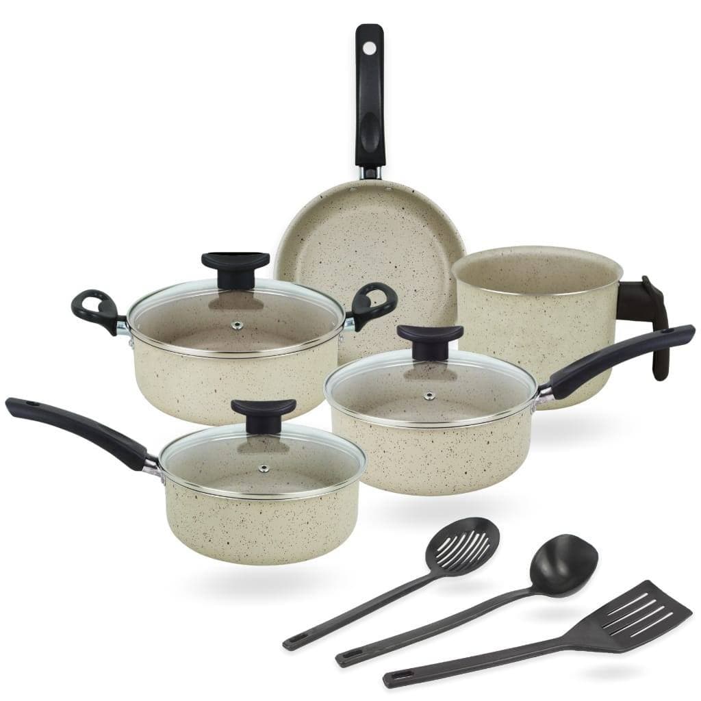 Kit de Panelas 8 Peças a Sua Escolha Antiaderente Tampa de Vidro Teflon Premium – Alta Performance e Qualidade