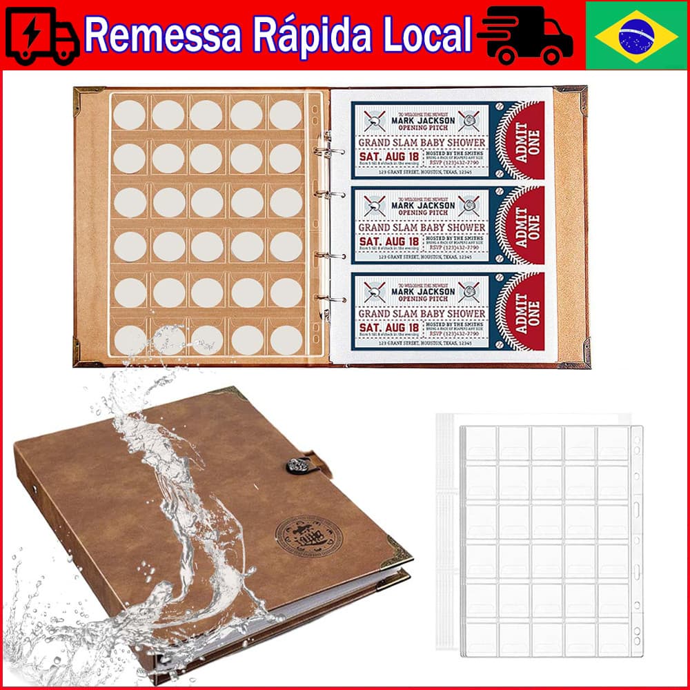 Porta-livros de coleção de moedas para colecionadores, álbum de coleta de moedas para exibição de papel-moeda