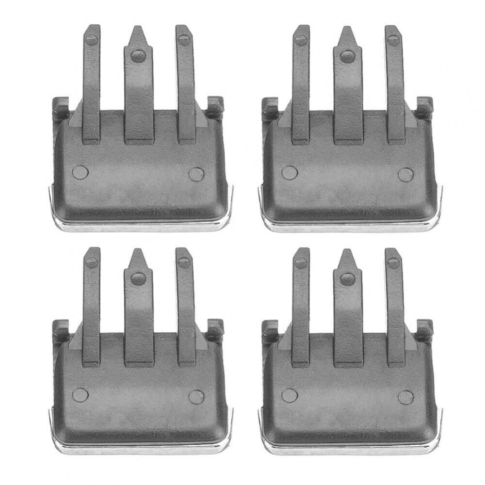 Clipes 4 Pcs Ajustável Ar Condicionado Ventilação Louvre Lâmina Universal Preto
