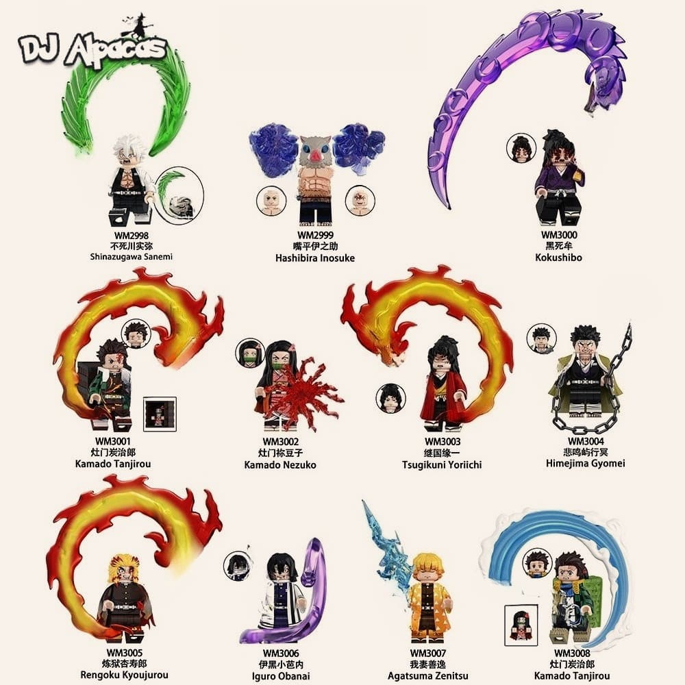 Blocos De Construção Figuras Brinquedo Colecionável WM2171 WM2172 WM2173
