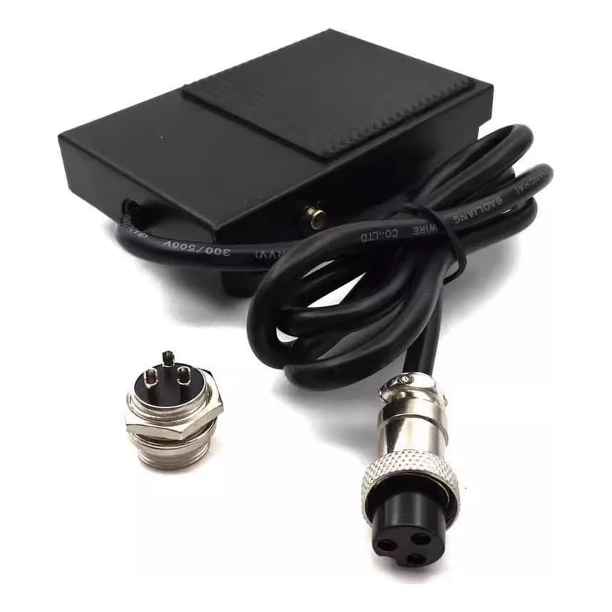 Pedal De Solda De Controle Remoto Para Uso Máquina De Solda Tig 2 Pinos Ferro