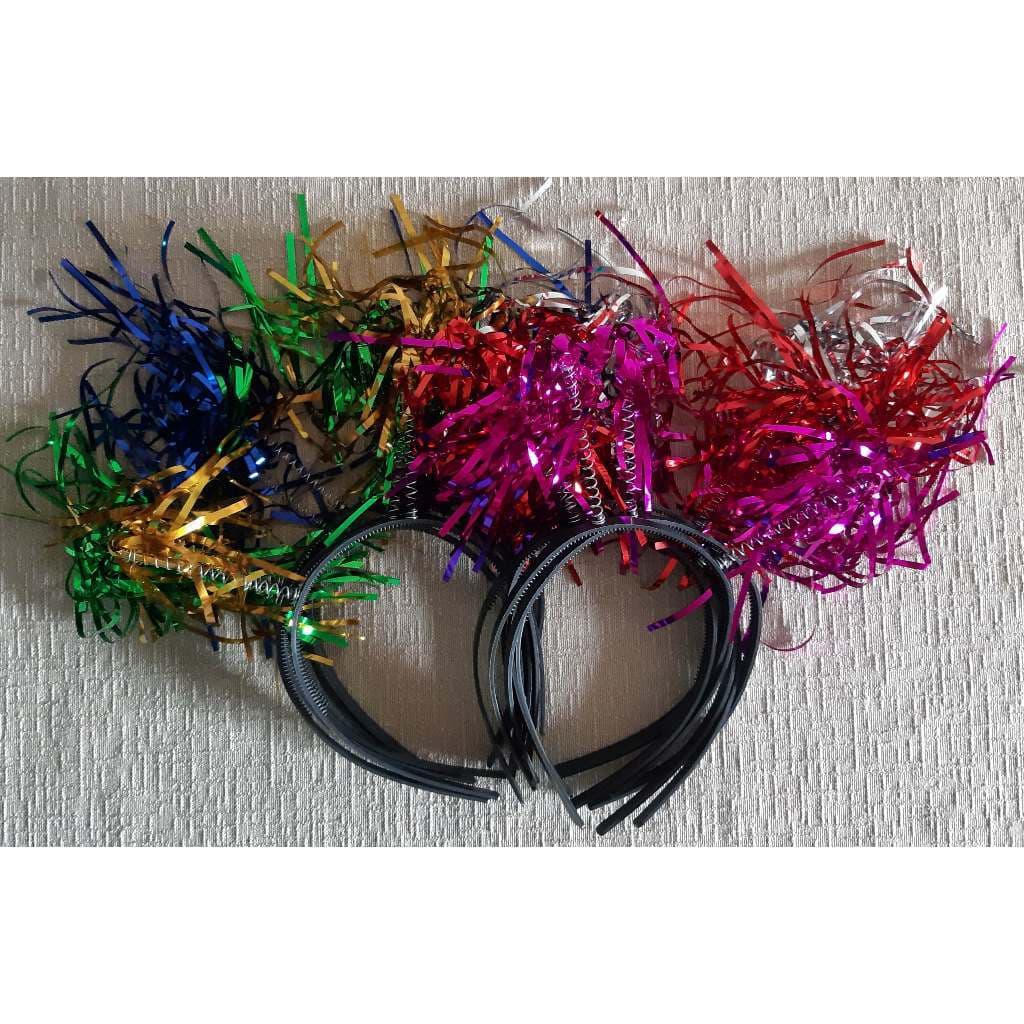 KIT Tiara Com Fios Metalizados Colorida Carnaval Pacote festa carnaval presente