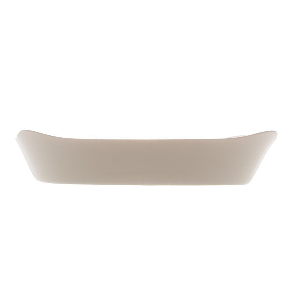 Refratário Lyor Carine de Vidro Opalino White Branco 30 x 22