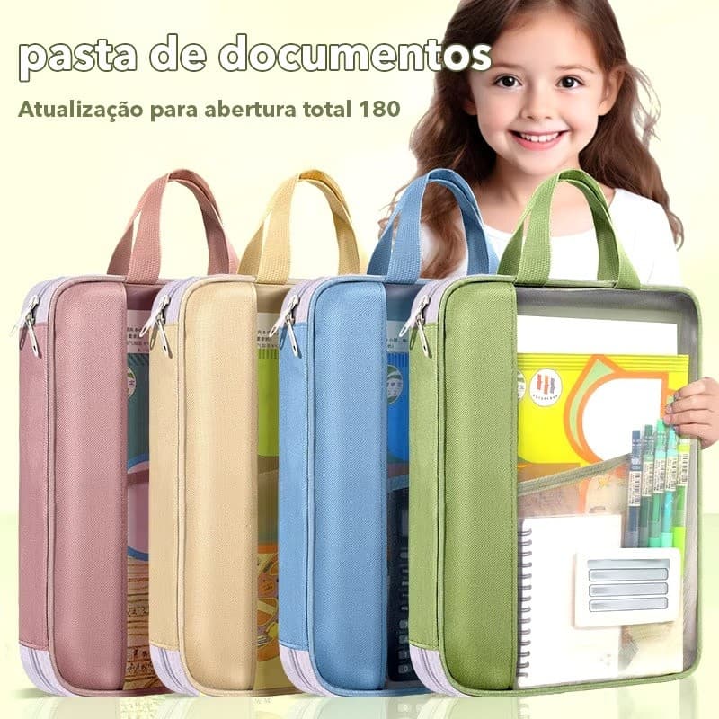 Bolsa De Documentos Huajie Arquivo Transparente Estudante Livro Teste