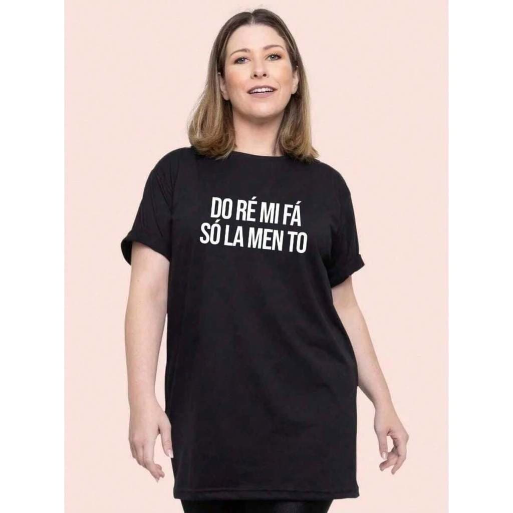 Camiseta Feminina Camisa Estampada Meme Frases Blusa Roupa de Academia 100% Algodão