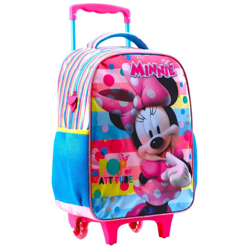 Mochila Escolar com Rodinhas 16 Minnie Disney - Tamanho G