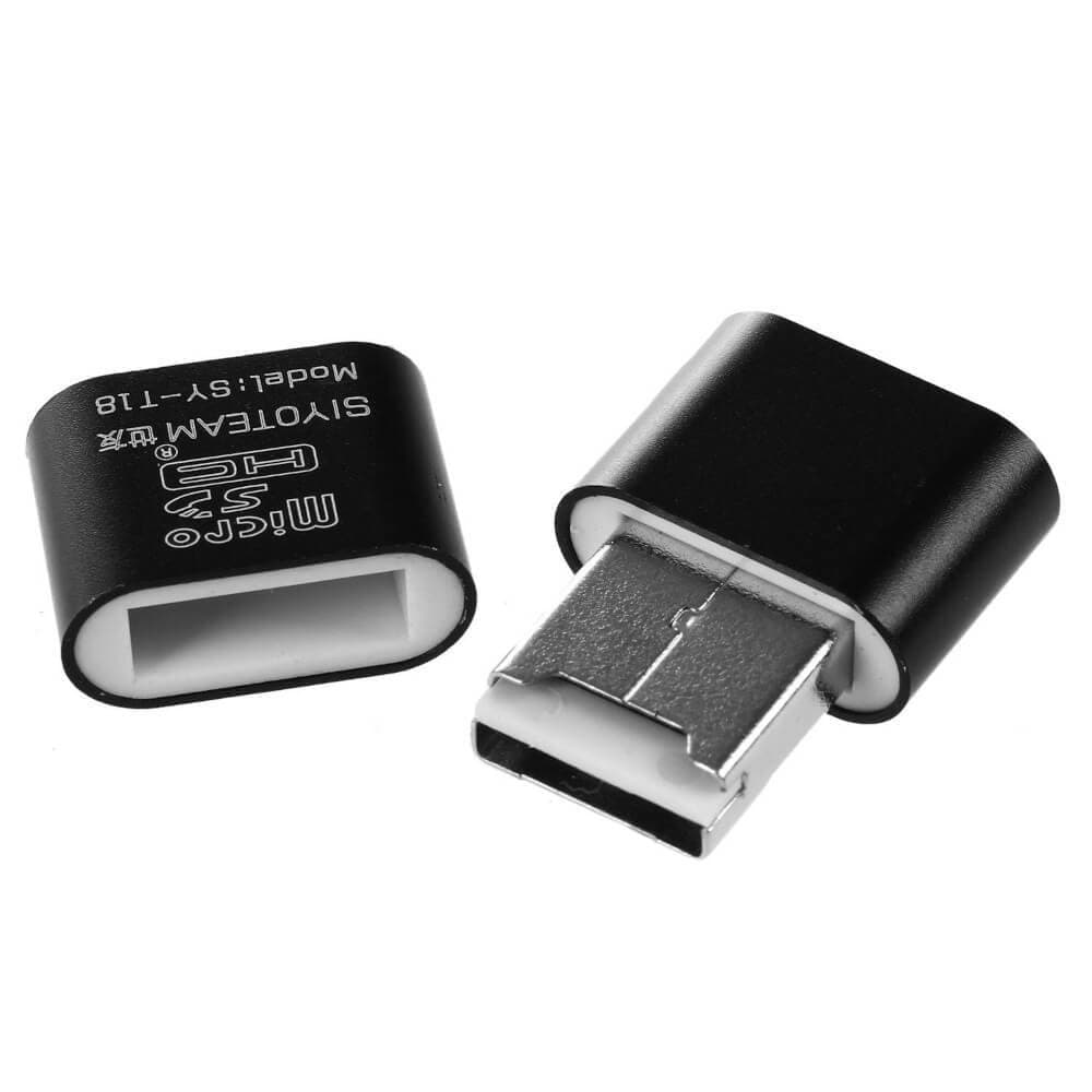 Mini Adaptador Leitor de Cartão de Memória MicroSD USB 2.0