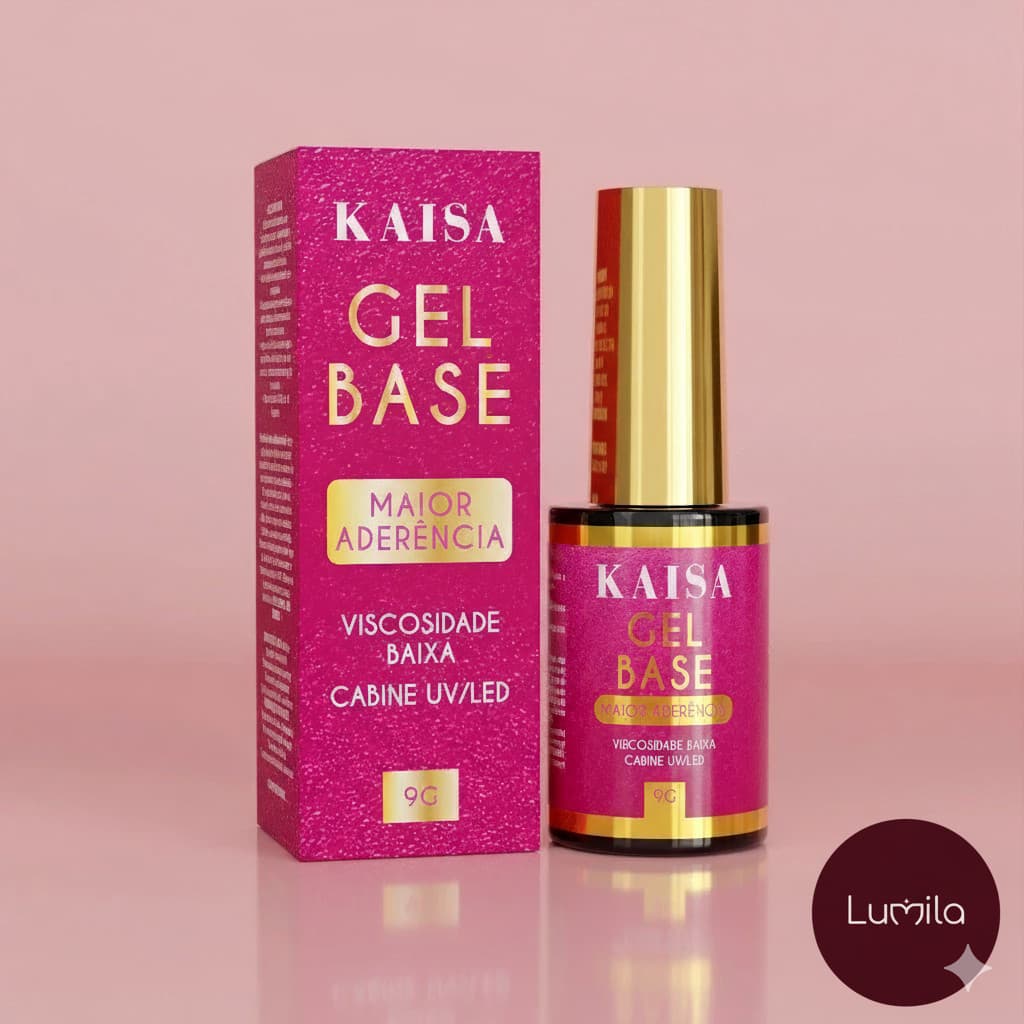 Gel Base Luxo KAISA 9g LED/UV | Alta Aderência | Unhas em Gel e Fibra