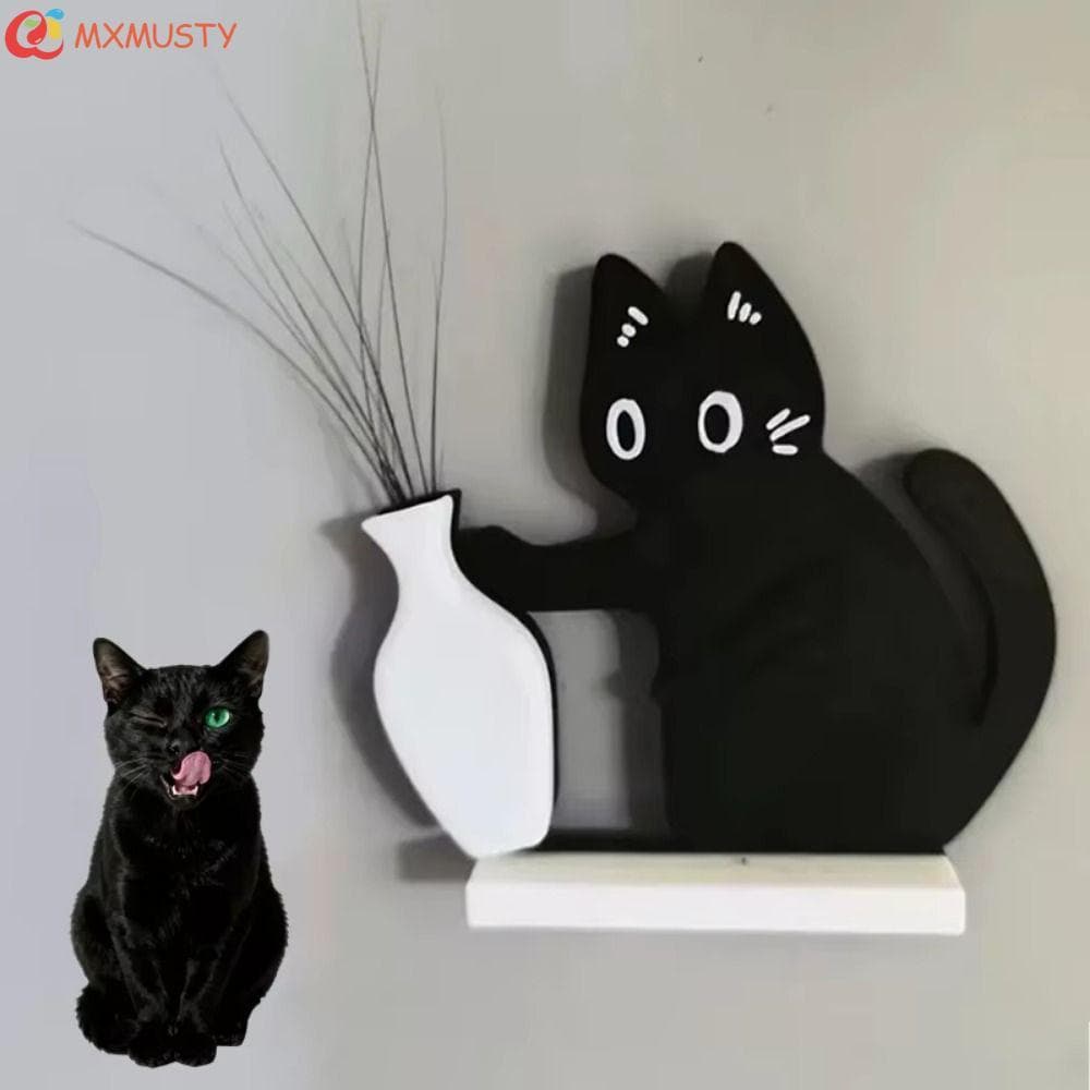 Coletor De Cabelo De Gato MXMUSTYZA , Geladeira Criativa De Desenho Animado , Decoração De Vaso De Acrílico