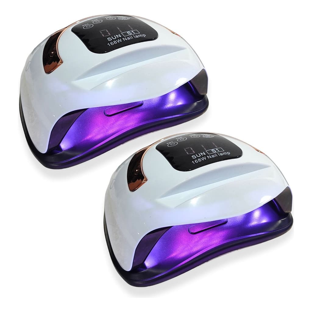 Kit 2x Cabines Sun S1 168W 36 LEDs UV Profissional Unhas Gel