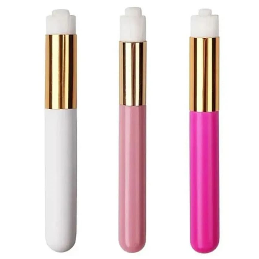 KIT 3 Pincel Para Limpeza De Cilios Extensão Alongamento Micropigmentação