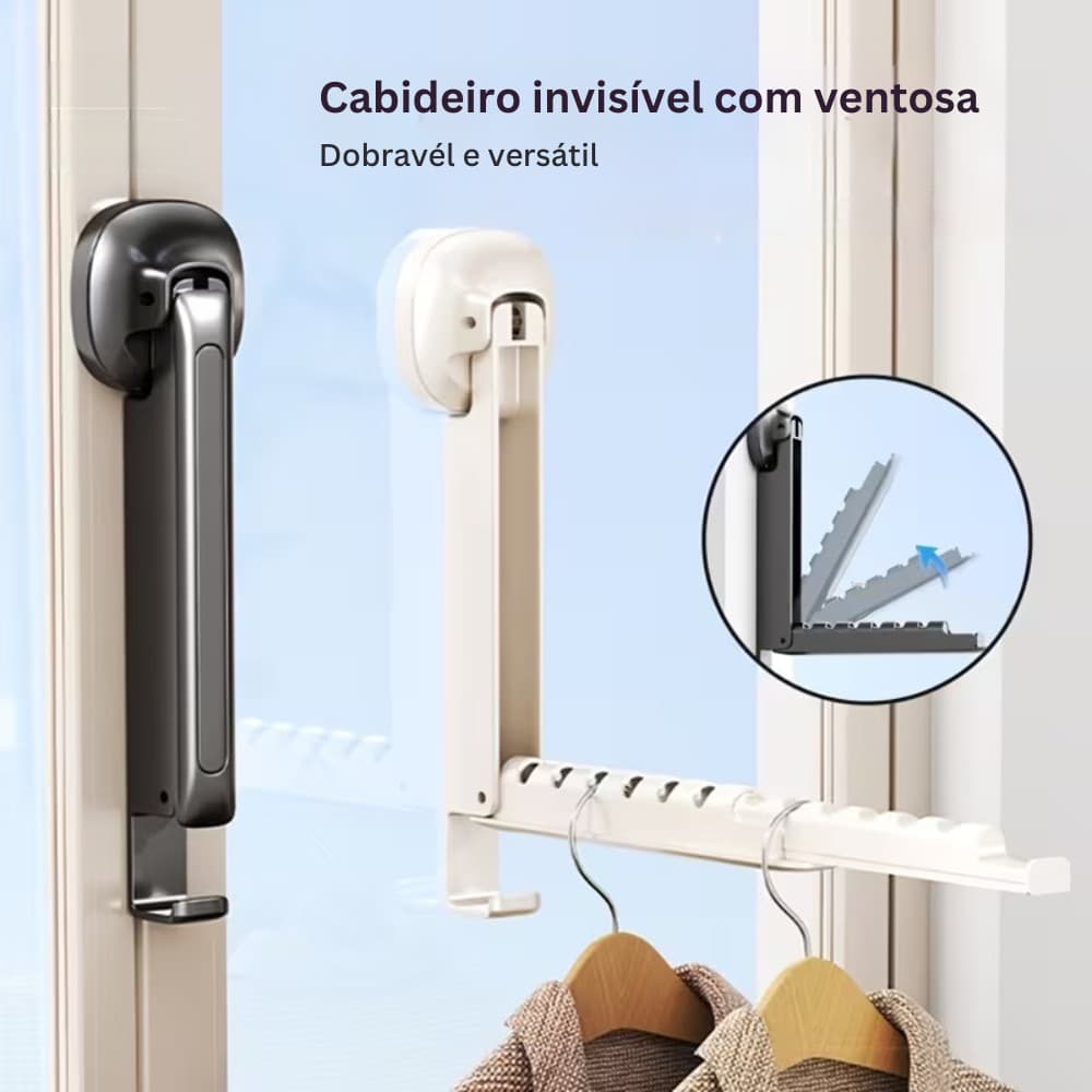 Varal Dobrável Retrátil para Lavanderia Compacto