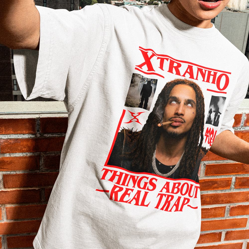 Camiseta Matue Álbum Xtranho Trap Rap Blusa Streetwear Camisa Unissex Algodão Premium