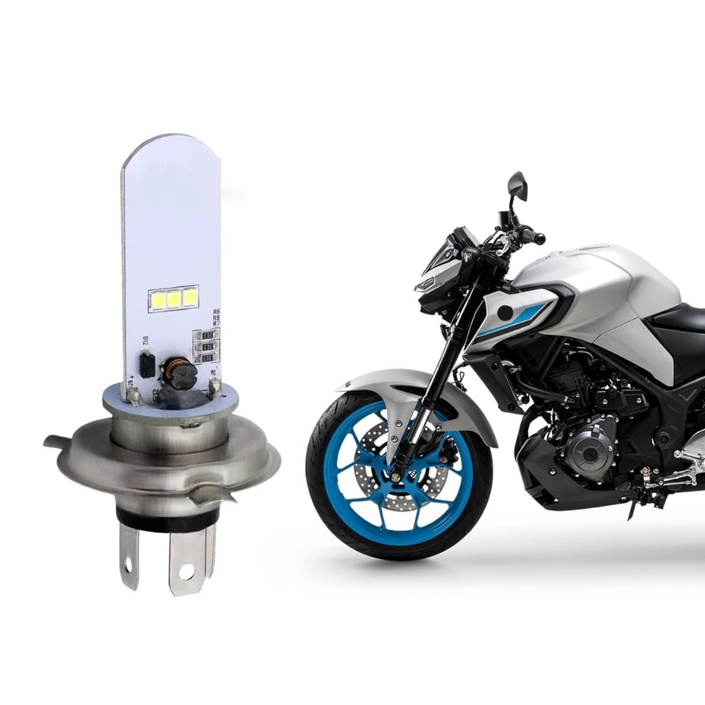 Lâmpada Farol Super Led Moto Yamaha MT 03 H4 6500K