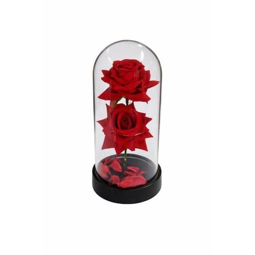 Luminaria Decorativa Rosa Led Abajur Iluminacao Ambiente Romantica