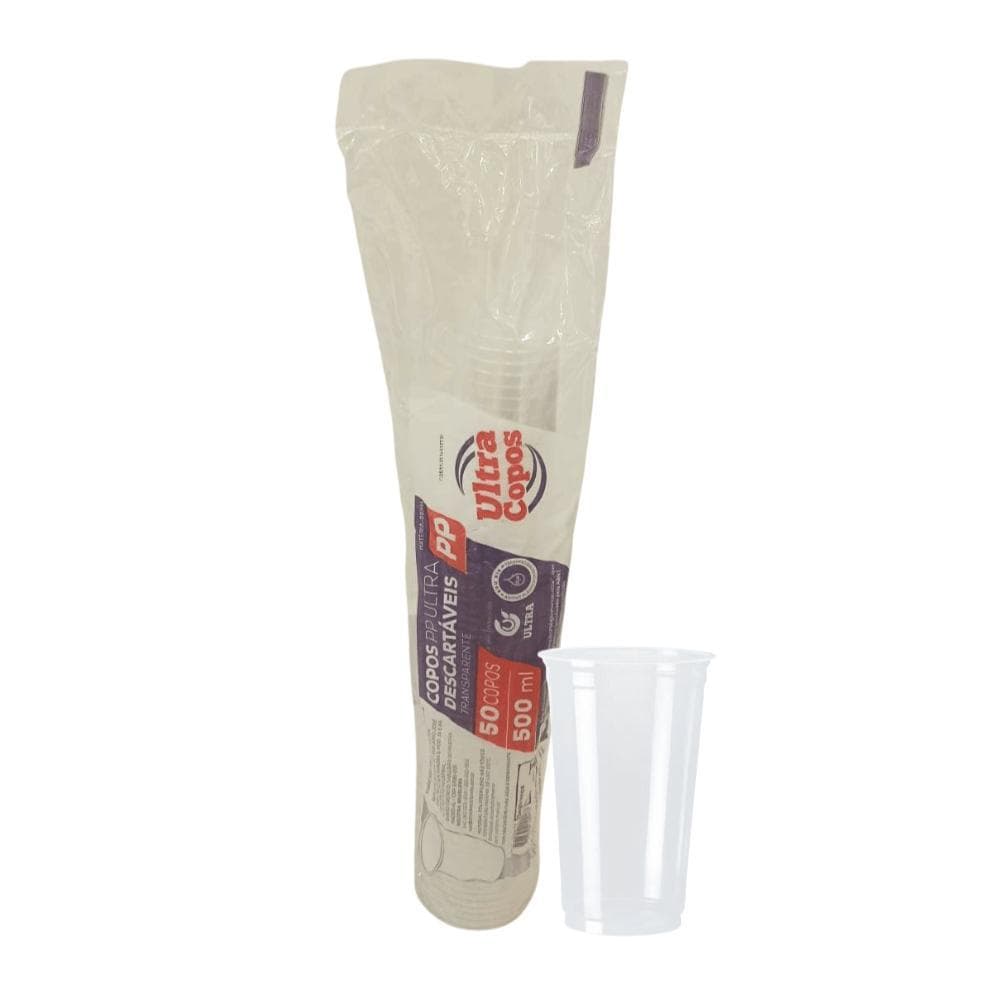 COPO 500ML ULTRA LISO TR PP C/50