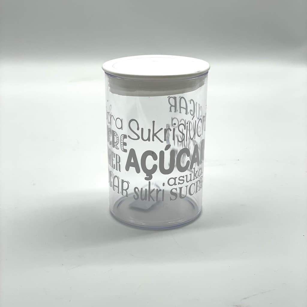 Pote Organizador de Mantimentos Açúcar 1L - Plastutti