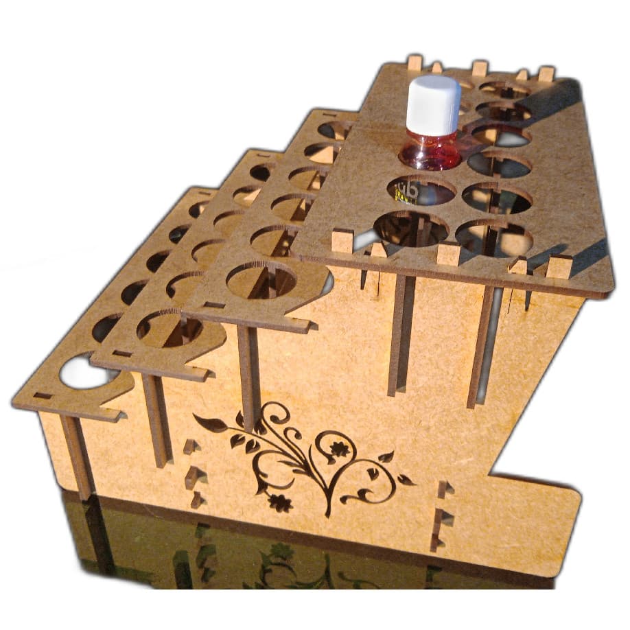 Porta corantes de decorar bolo p/ 30 frascos de 10ml