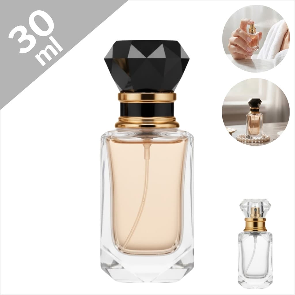 Frasco Para Perfume 30ml Diamante Elegante Vidro Recarregável Portátil