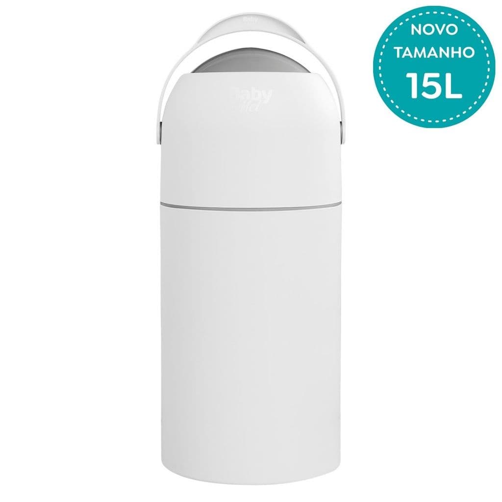 Lixeira Mágica Antiodor 3 em 1 para Quarto do Bebê, Banheiro, Fraldas, Pets Baby Mel 15L