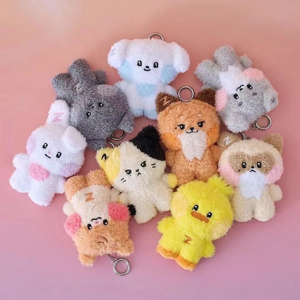Chaveiro de 10cm Ídolo de Música Pop Coreana ZEROBASEONE Boneca de Pelúcia ZB1 Zeroni Pingente Boneca de Pelúcia Bolsa