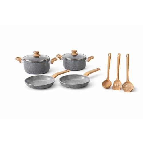 Kit Panelas Antiaderente 4 Pecas Utensilios Cozinha Resistente Facil Preparo