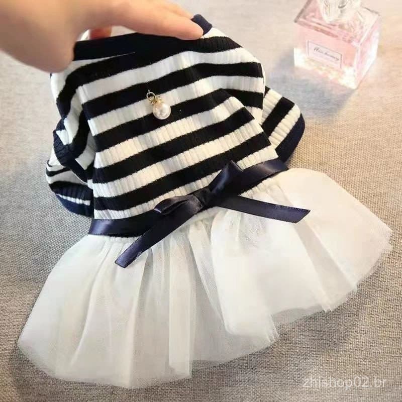42741 Vestido de Princesa de Verão para Cães Pequenos Filhotes Animal Gato Tutu Saia de Festa de Casamento Roupas para C