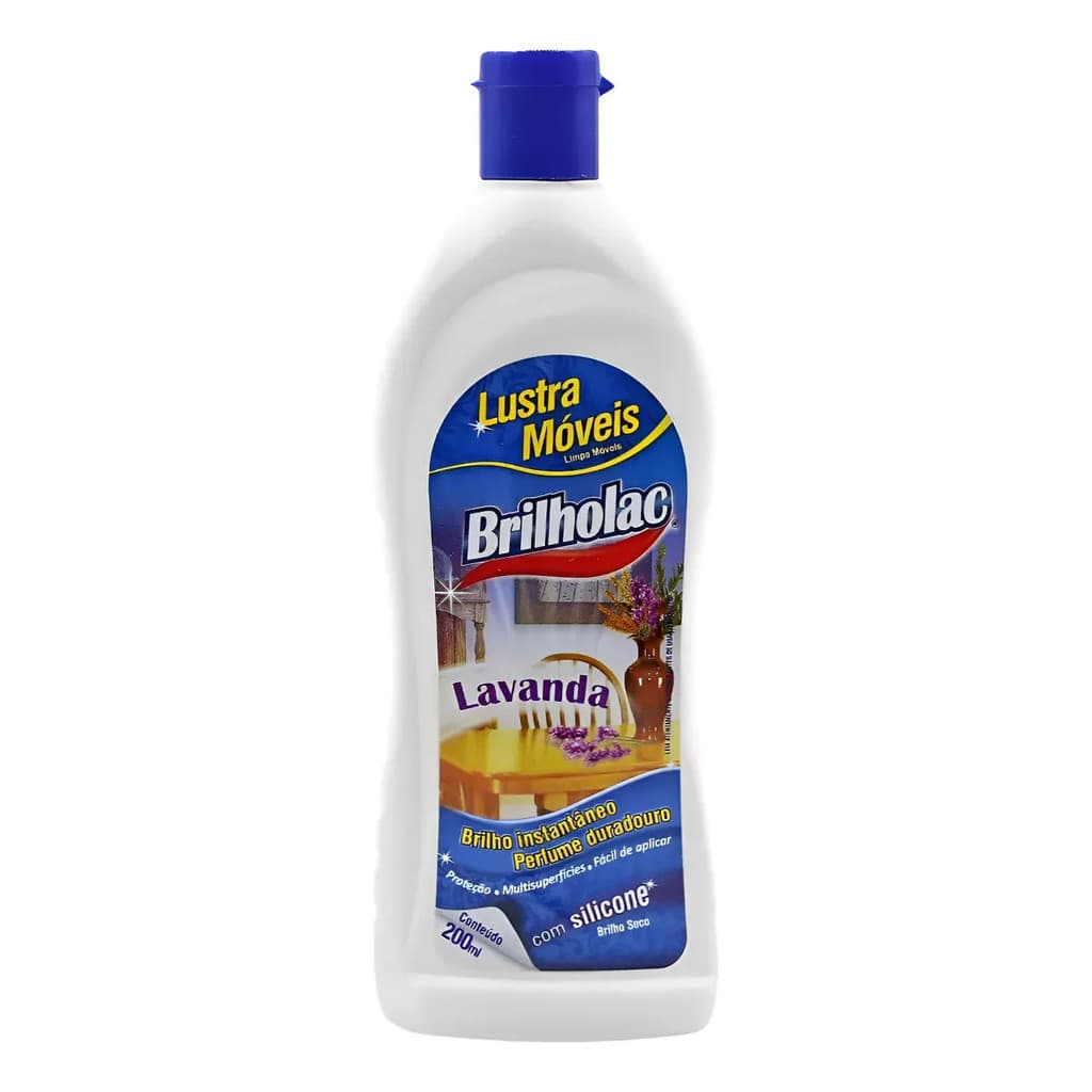 Lustra Móveis 200ml Brilholac Lavanda Para Limpar Limpeza