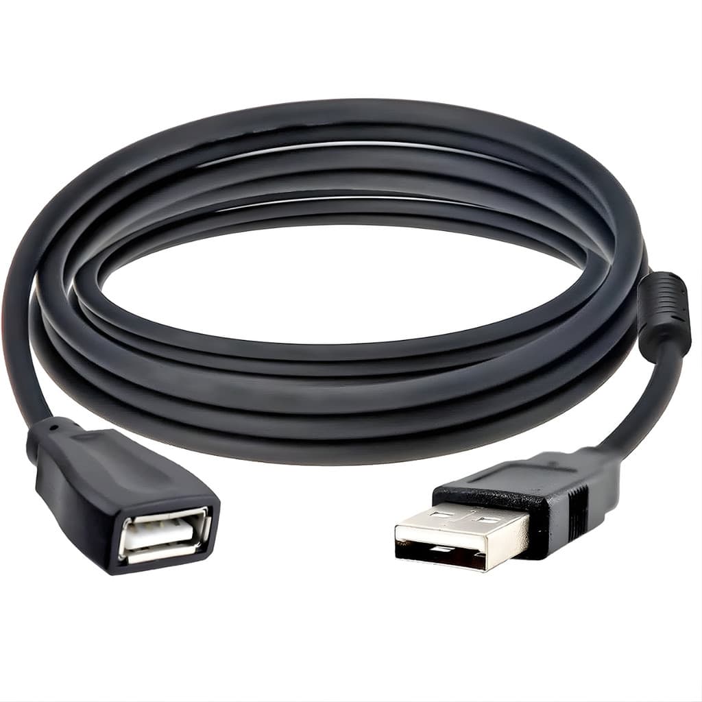 Cabo Extensor Usb 5 Metros Com Filtro  2.0 Am/af