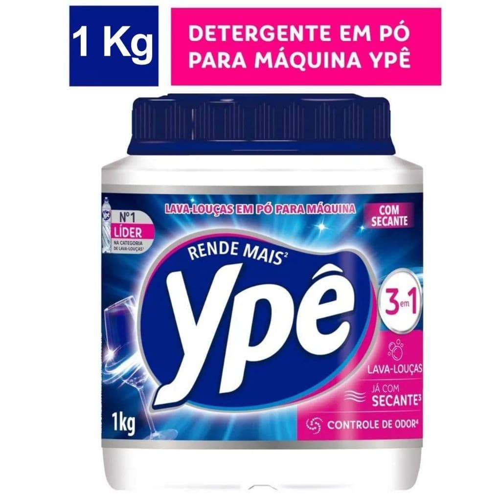 Detergente Lava Louças Ypê em Pó 1kg Máquina
