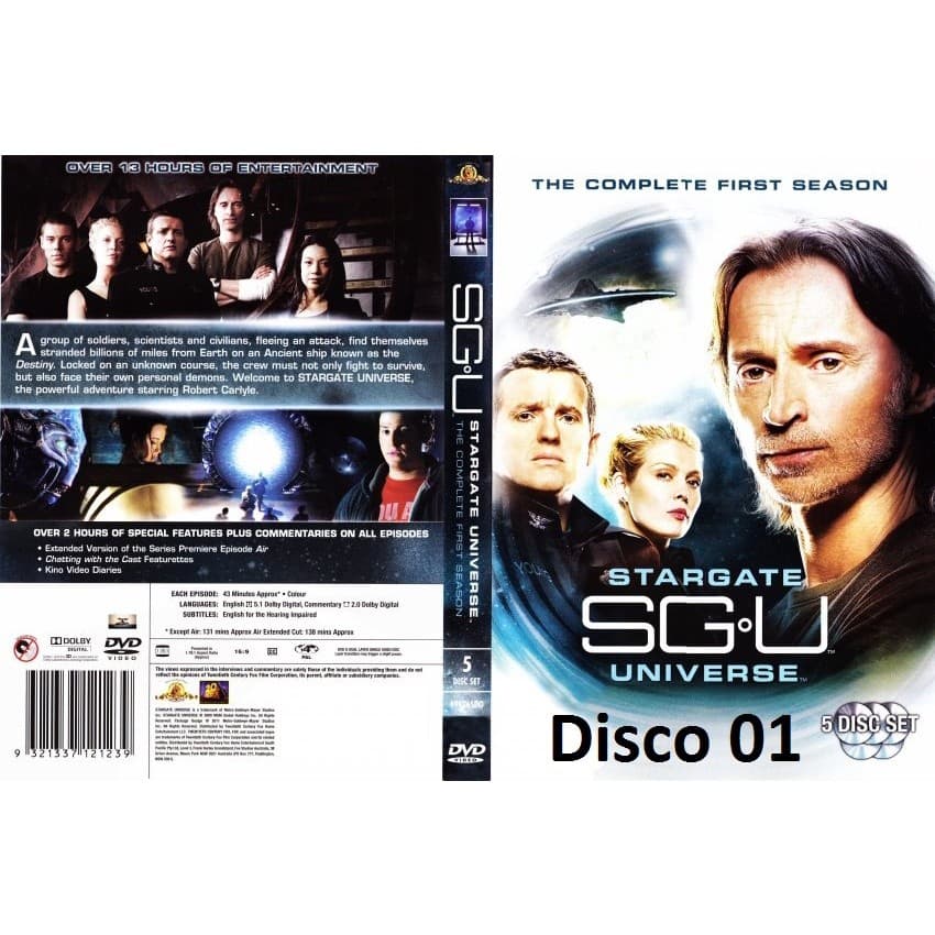 - dvd Dvd Stargate Universe - As 2 Temporadas Completas - Legendado - 06 Discos