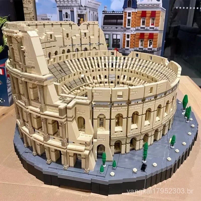 Compatível com LEGO Bricks Coliseu Romano Versão Adulto Grande Brinquedo de Construção para Meninos Presente de Aniversá