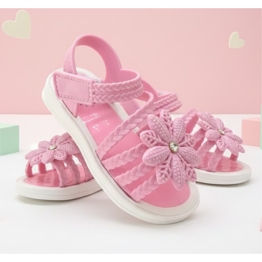 Sandalia Baby Infantil Feminina Delicada Super Comfortavel de Florzinha na Promoção.