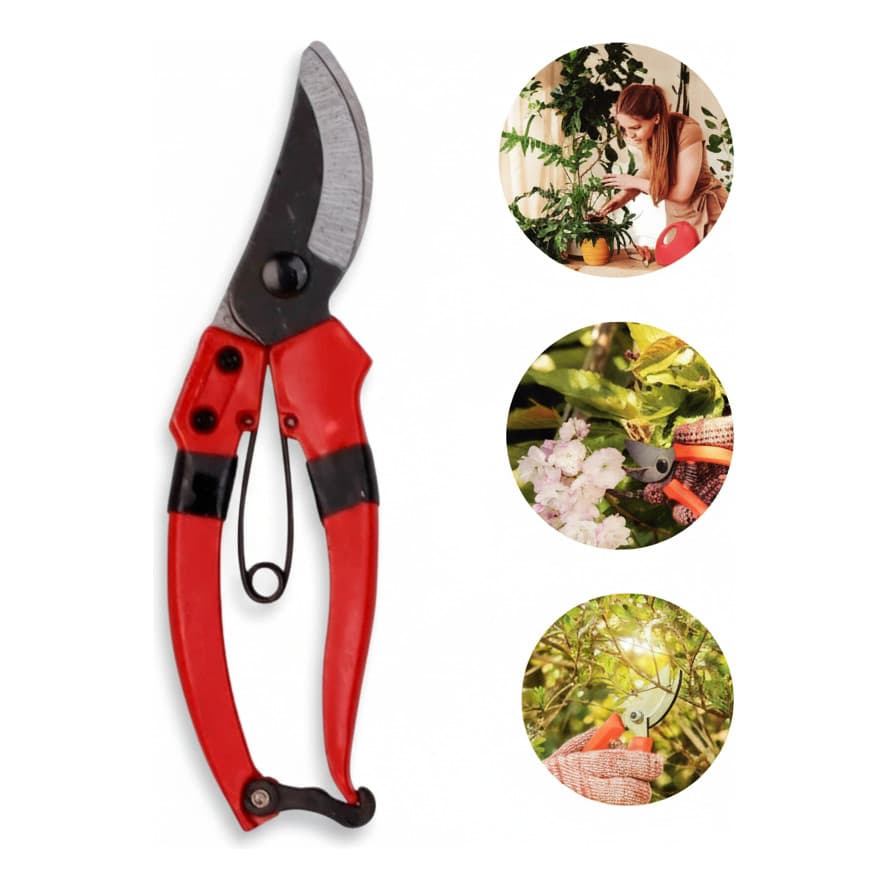 Tesoura Poda Profissional 20cm Ergonômica Lâmina Aço